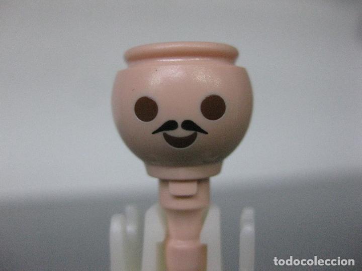 Playmobil: playmobil cabeza recambio bigote bigotillo peque&ntilde;o moreno hea2