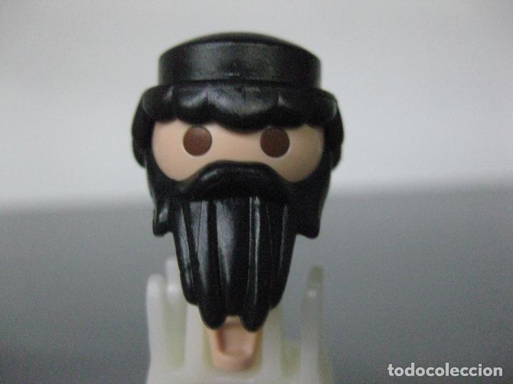 Playmobil: playmobil pelo peluca recambio negra +barba +cabeza -las 3 cosas- HEA1
