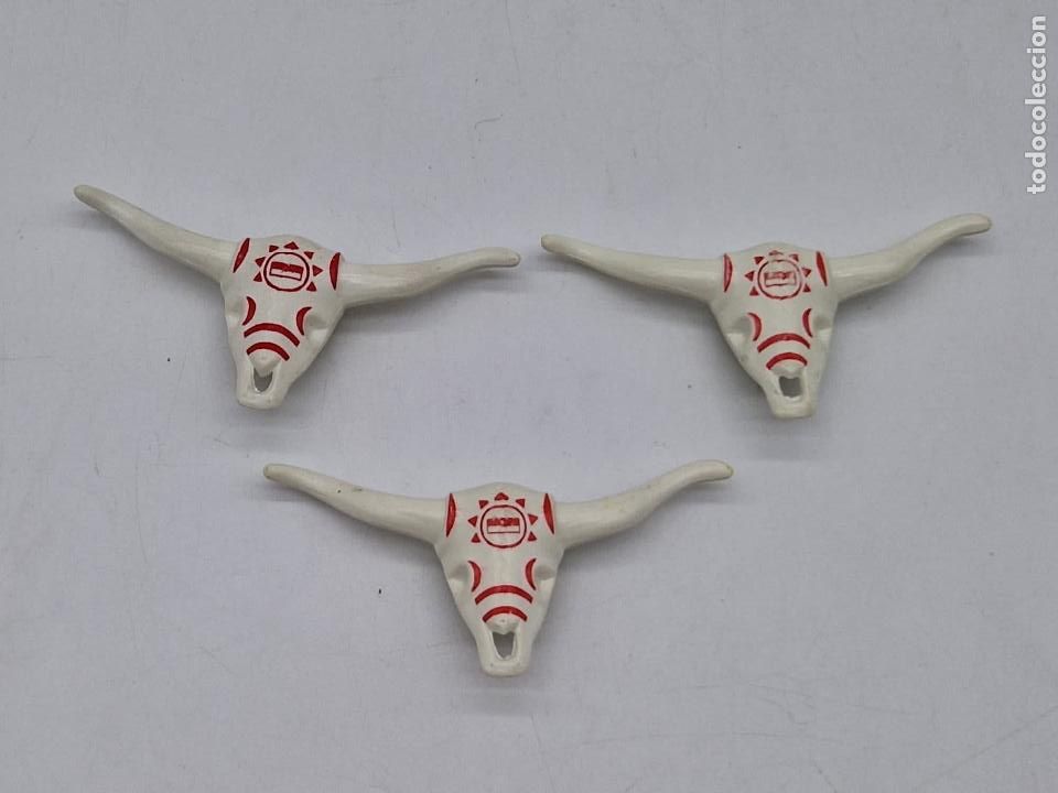 Playmobil: Playmobil 3732 3811 cabeza ganado pintada indio caballer&iacute;a