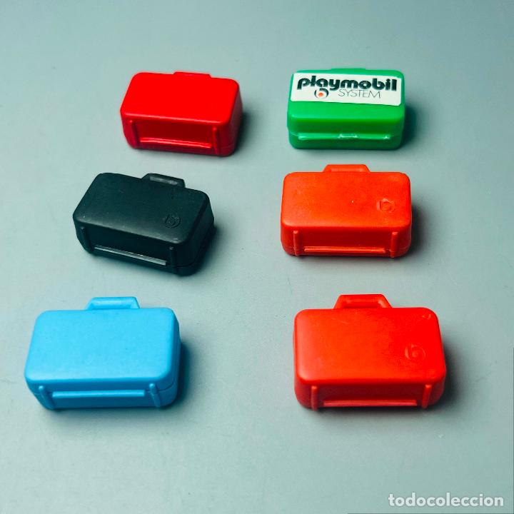 Playmobil: Playmobil maletas roja verde azul negra