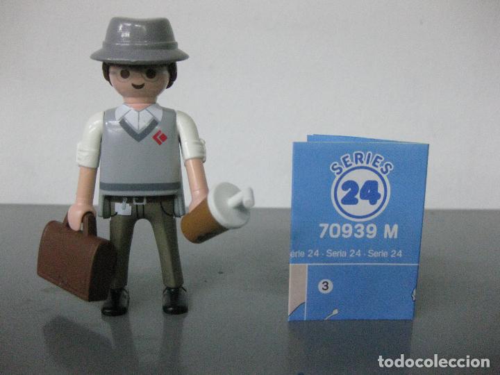 Playmobil: PLAYMOBIL SE&Ntilde;OR TURISTA SERIE 24 AZUL SOBRE SORPRESA