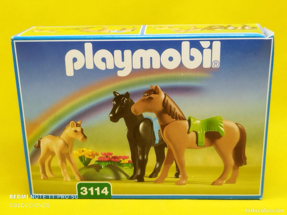 Playmobil: Playmobil Caballos con potro y vegetaci&oacute;n REF 3114