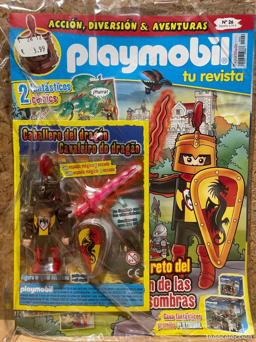 Playmobil: Revista N&ordf;26 Playmobil - Figura Caballero del Dragon