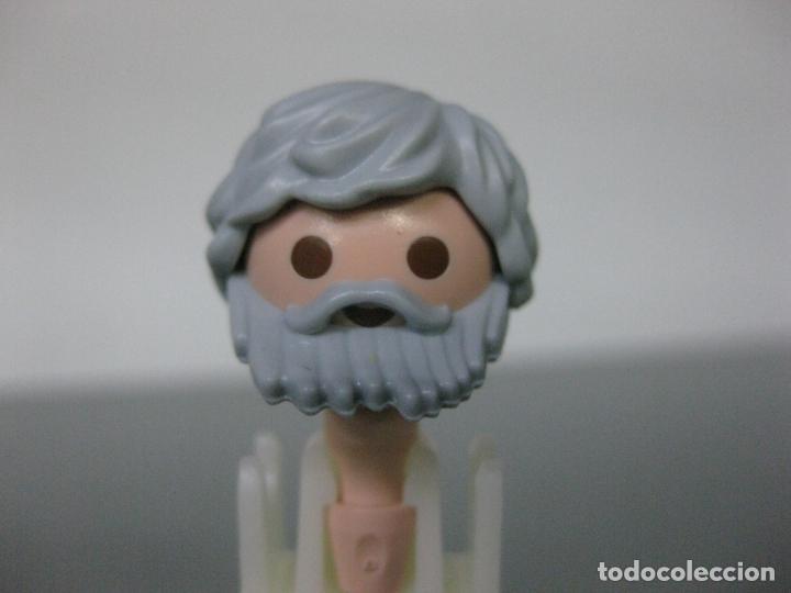 Playmobil: playmobil CABEZA + BARBA GRIS RECAMBIO +PELO PELUCA -LAS 3 COSAS -HEA1