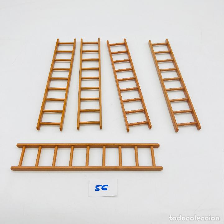 Playmobil: Playmobil escalera marr&oacute;n fuerte torre castillo