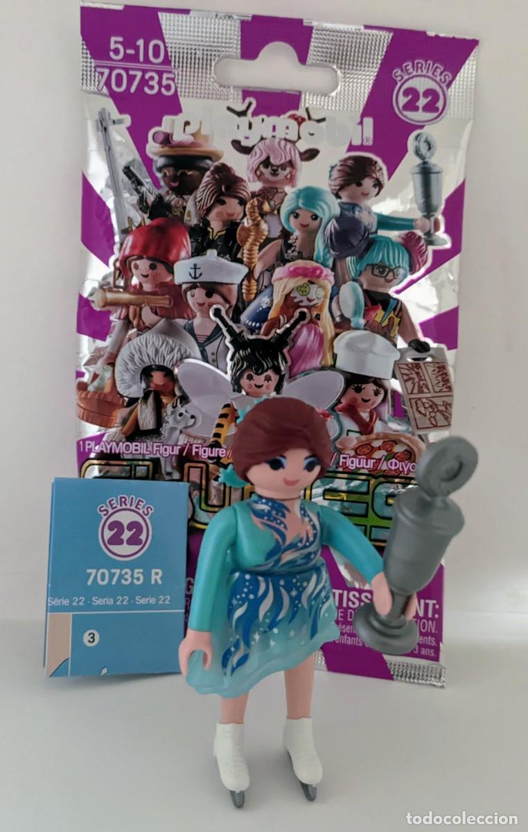 Playmobil: Playmobil sobre serie 22 Patinadora hielo