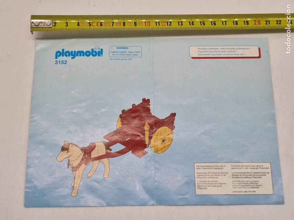 Playmobil: Playmobil instrucciones 3152 carreta vikinga