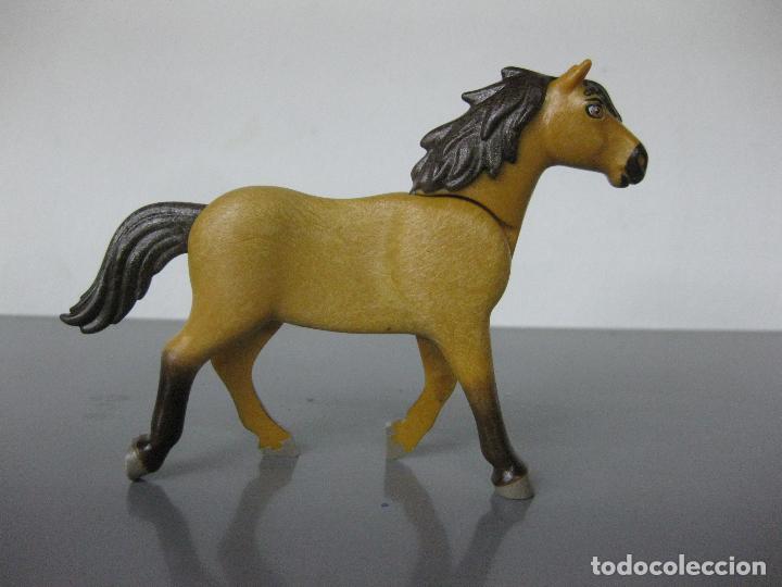 Playmobil: playmobil caballo -no necesaria silla para montarlo- oeste medieval granja animales box7