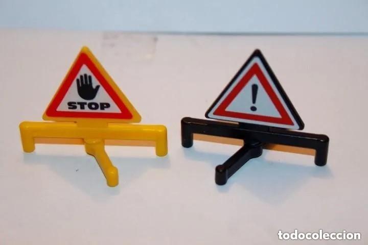 Playmobil: PLAYMOBIL MEDIEVAL SE&Ntilde;AL DE TRAFICO OBRAS - Foto 1