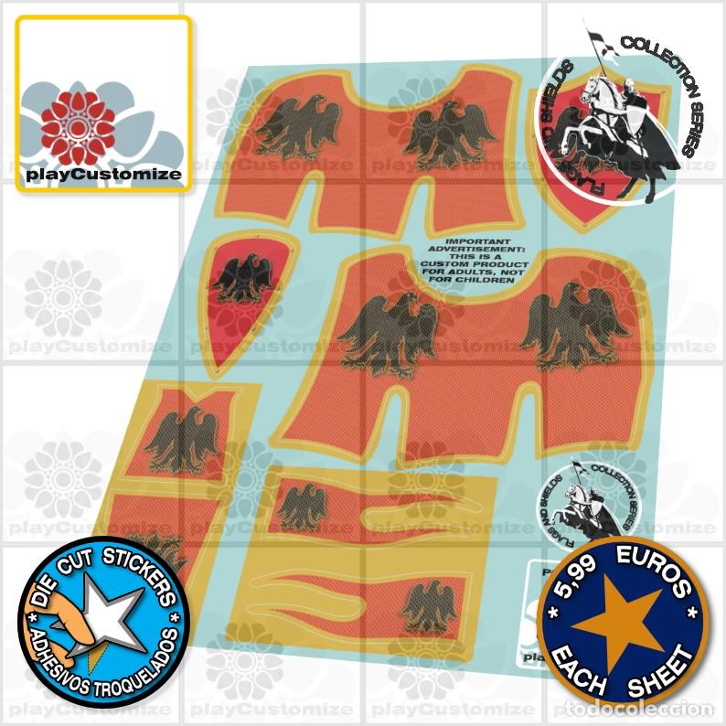 Playmobil: Playmobil: stickers / Aufkleber-gualdrapas / caparisons / Pferdedecken-medieval