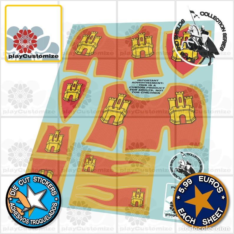 Playmobil: Playmobil: stickers / Aufkleber-gualdrapas / caparisons / Pferdedecken-medieval