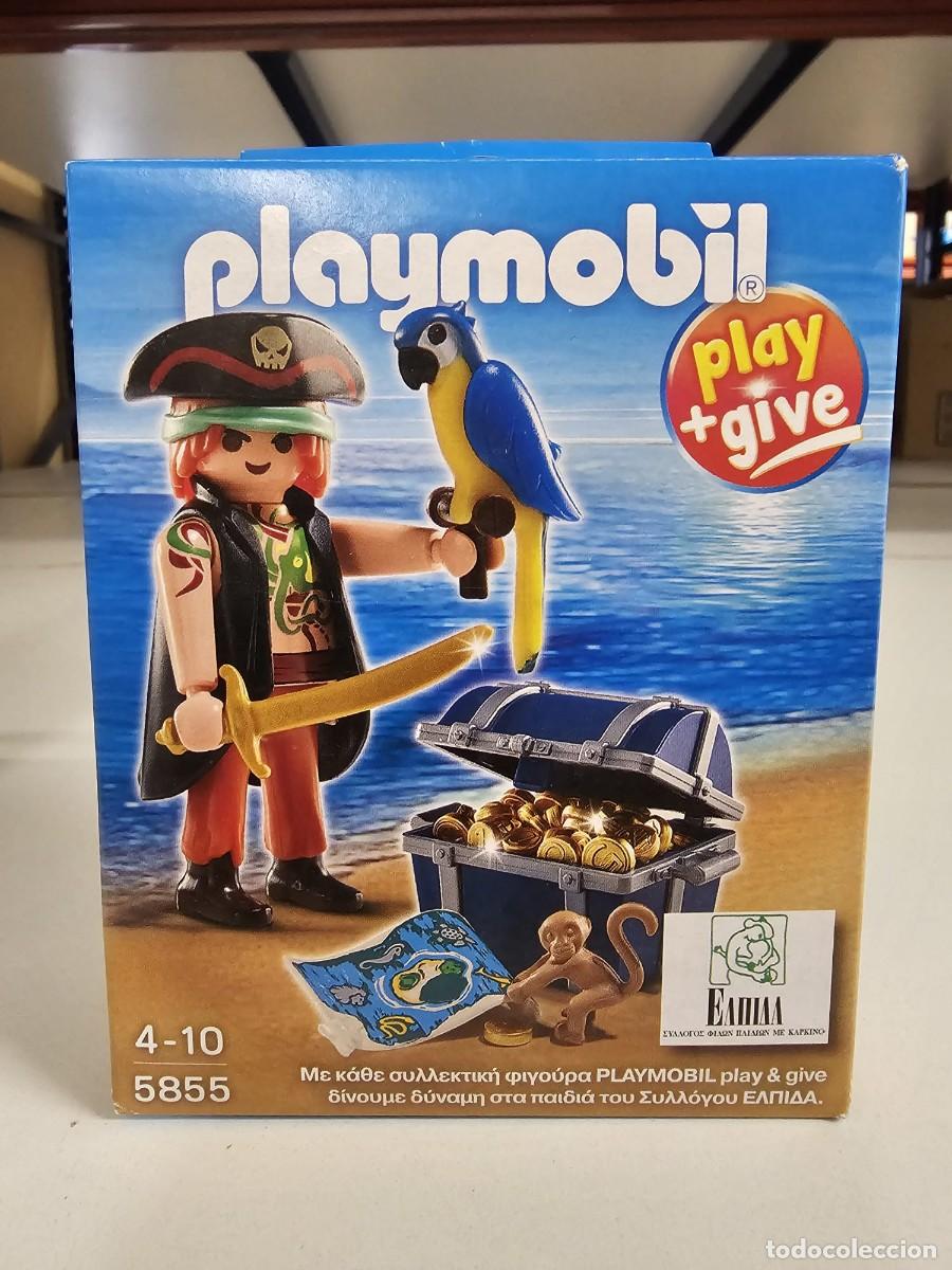 Playmobil: PLAYMOBIL 5855 PIRATA PLAY&GIVE, nuevo, cerrado, caja perfecta, edici&oacute;n rara y dif&iacute;cil
