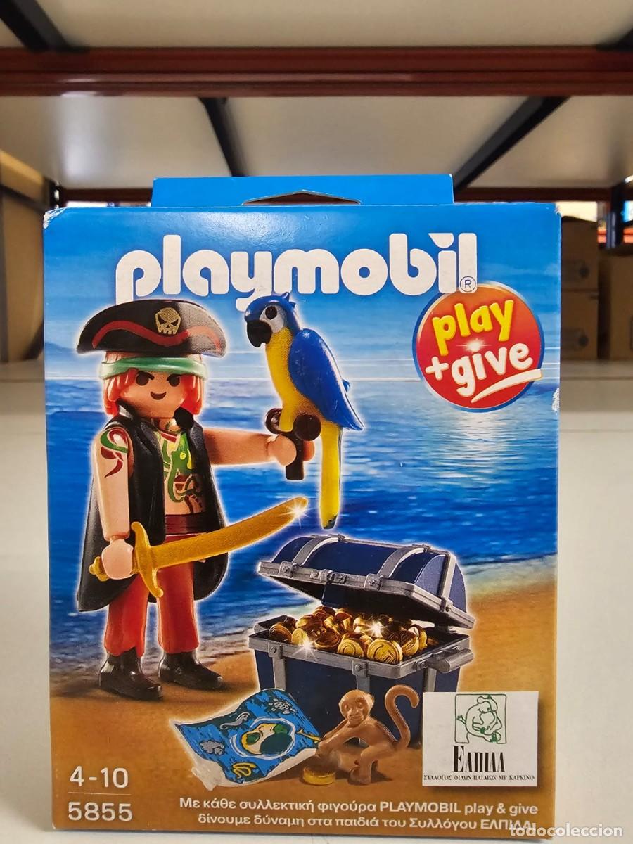 Playmobil: PLAYMOBIL 5855 PIRATA PLAY & GIVE, nuevo, cerrado, caja perfecta, edici&oacute;n rara y dif&iacute;cil