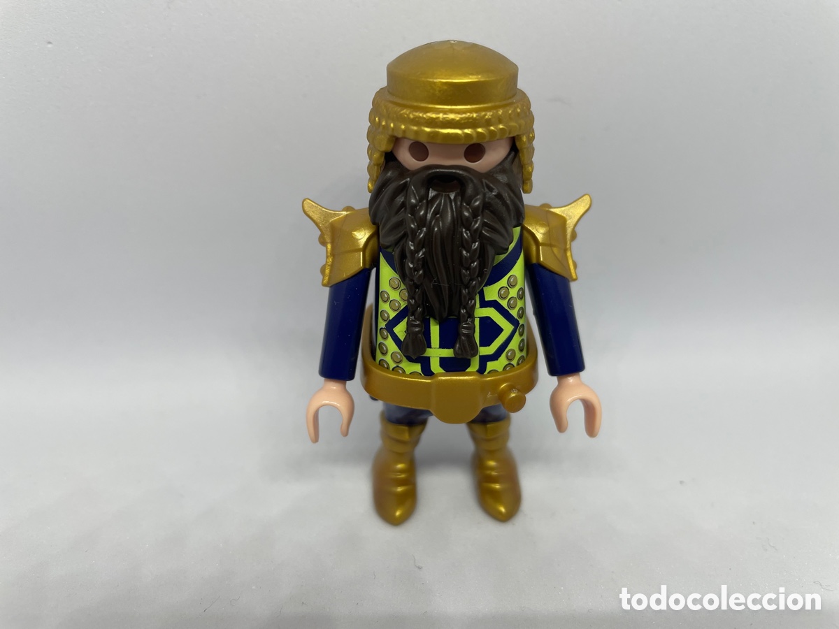 Playmobil: Playmobil enano casco dorado
