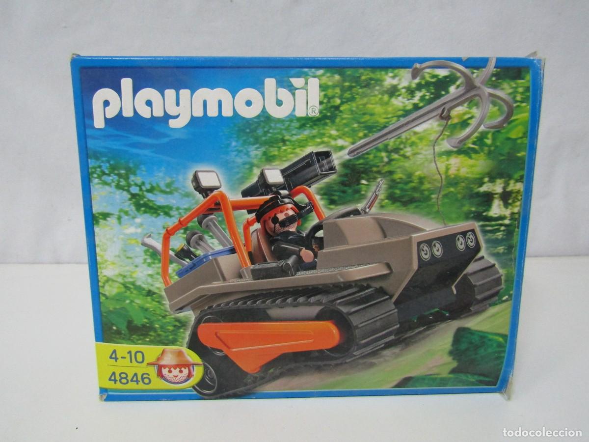 Playmobil: DIFICIL CAJA ABIERTA VEHICULO ORUGA JUNGLA PLAYMOBIL - REF. 4846 COMPLETA