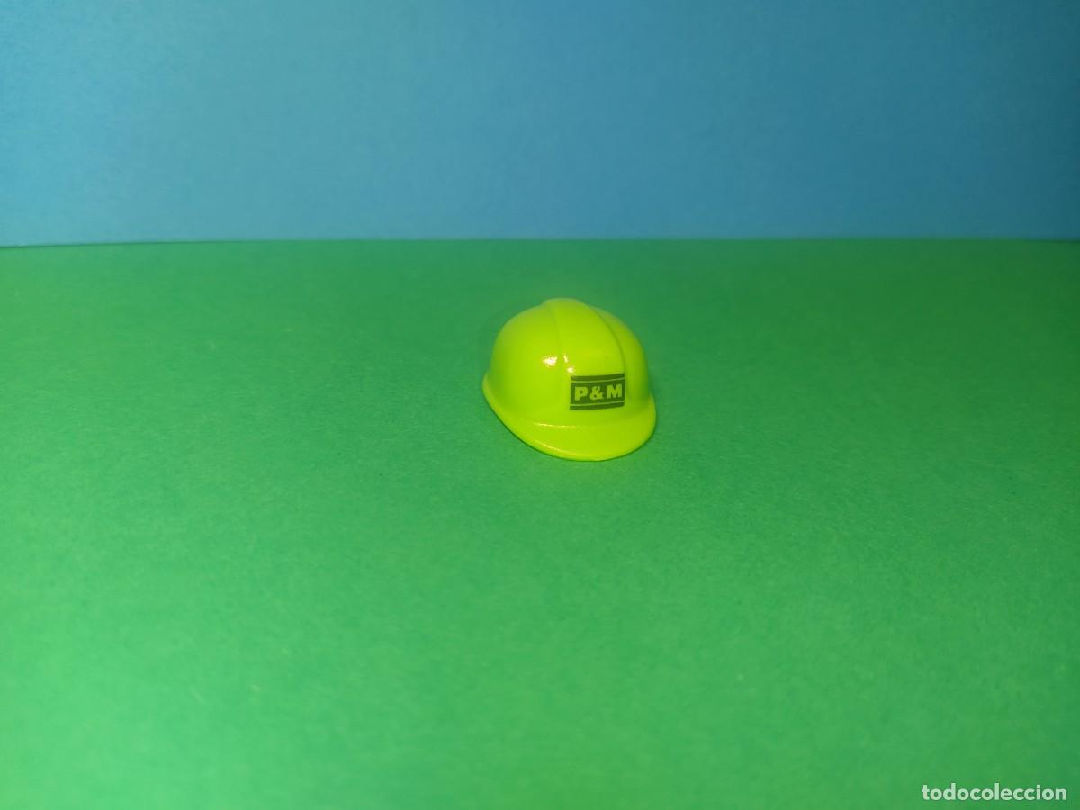 Playmobil: PLAYMOBIL LOT CASCO CONSTRUCCION VERDE P&M VINTAGE DESCATALOGADO LOTE DIORAMA KG