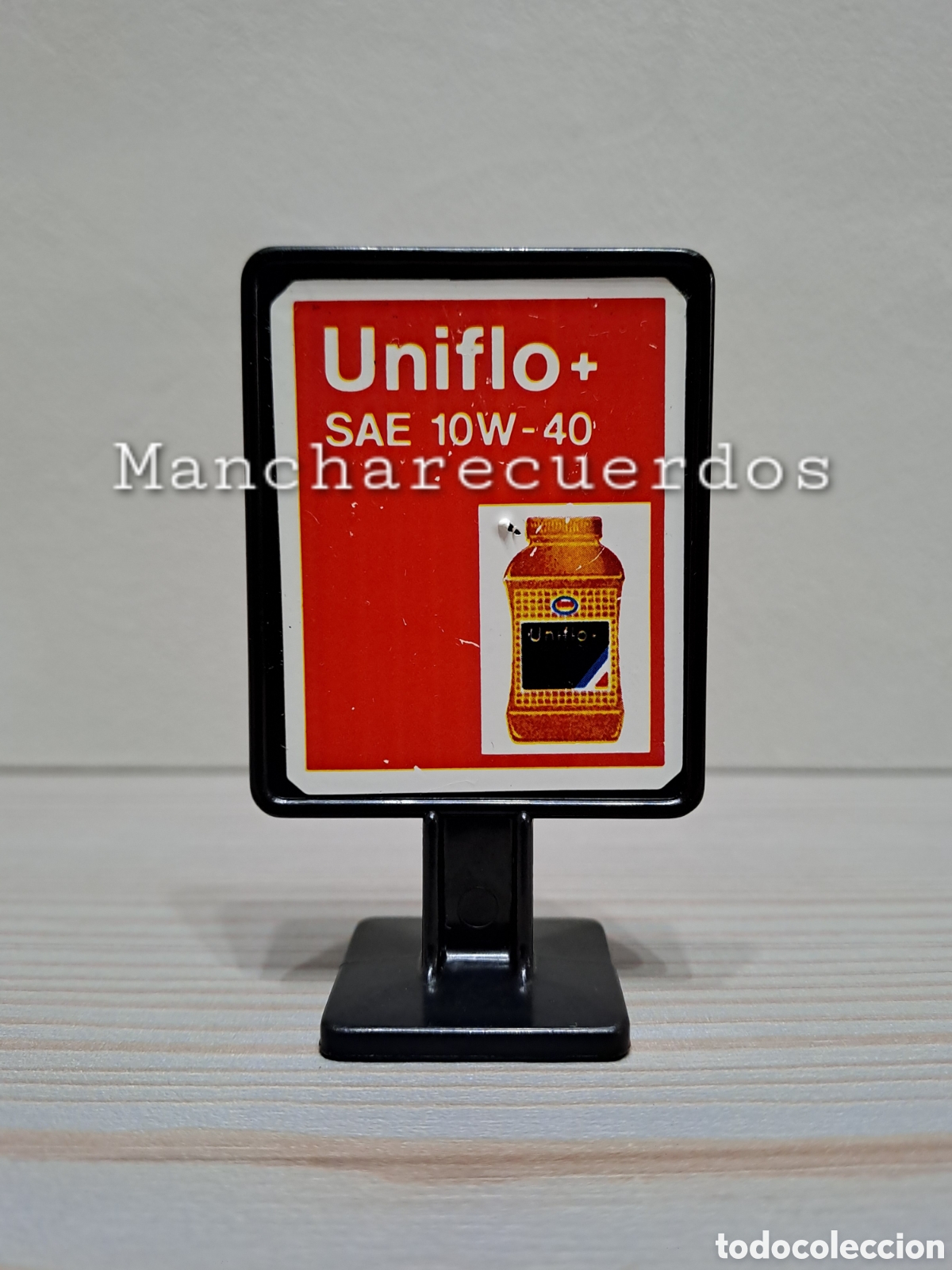 Playmobil: PLAYMOBIL 3434 CARTEL NEGRO ESSO ACEITE UNIFLO+ SAE 10W-40 GASOLINERA PLAYMOVIL 30044020
