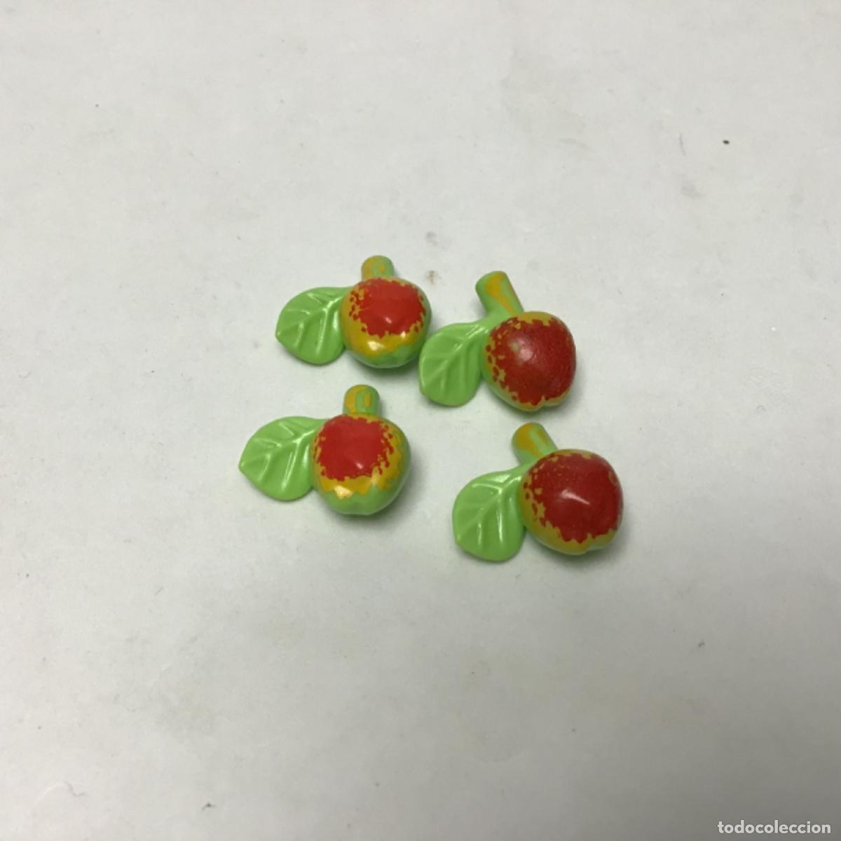Playmobil: Playmobil Lote cuatro manzanas verdes y rojas tienda, supermercado, ciudad. N2