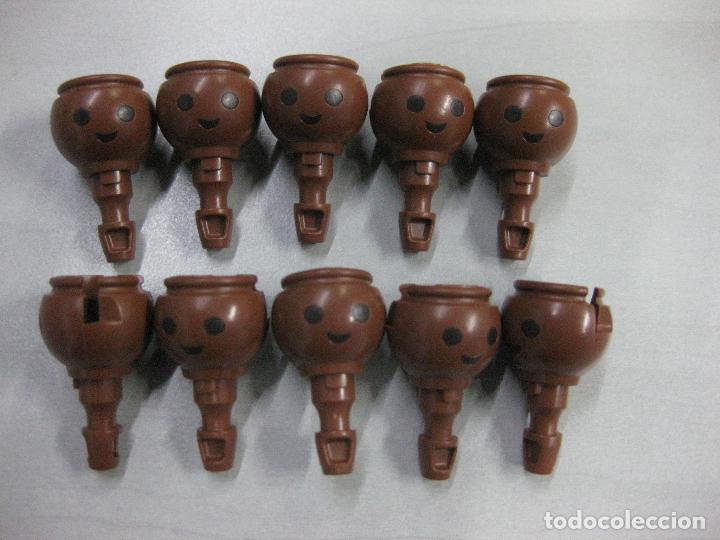 Playmobil: playmobil lote 10 cabeza negrito africano recambio