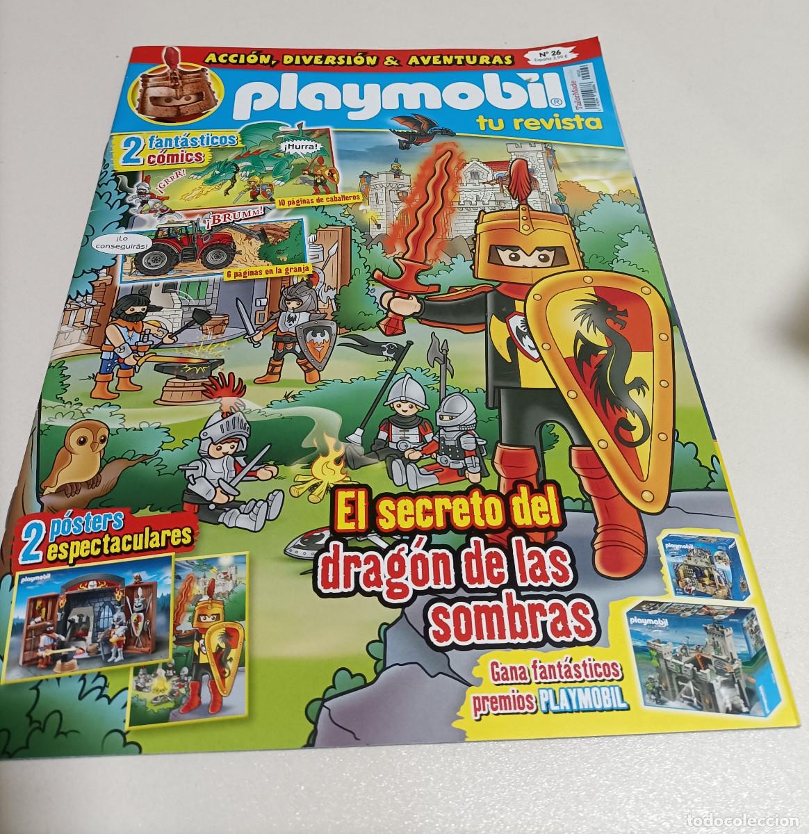 Playmobil: revista playmobil 26 sin dragon de sombras nueva