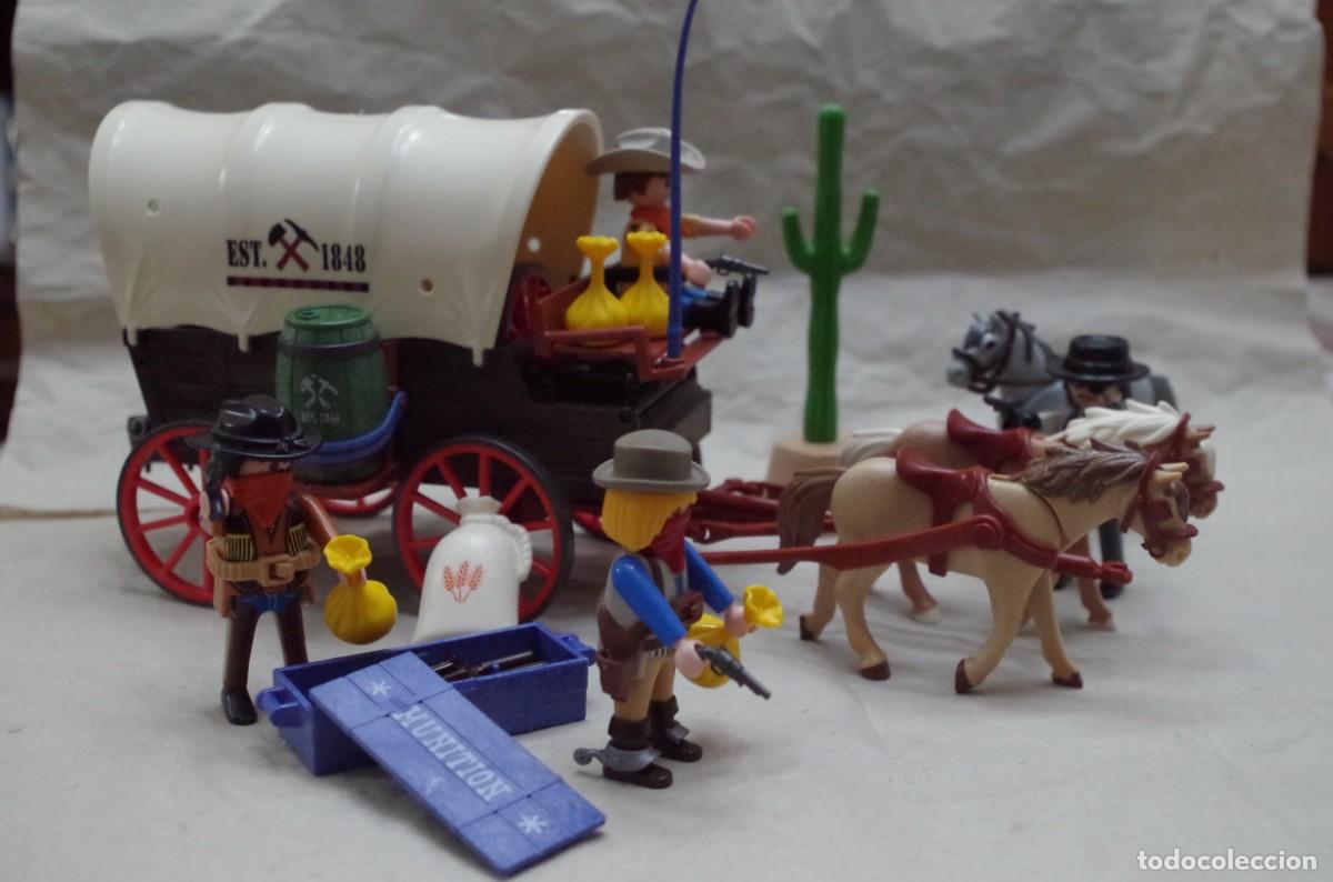 playmobil 5248 western caravana carreta con ban Compra venta en