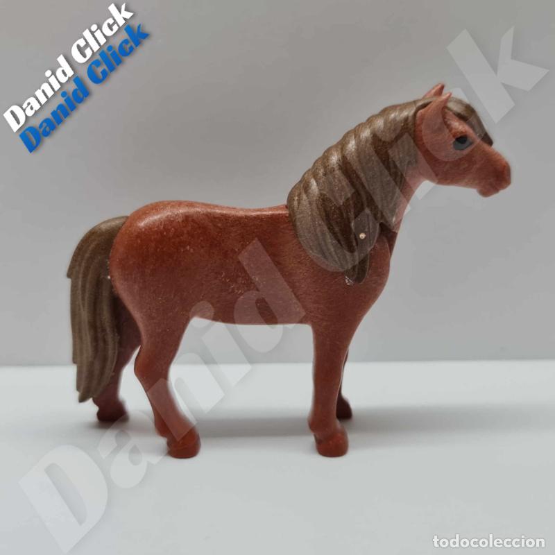 Playmobil: PLAYMOBIL PONY CABALLO CR&Iacute;A COLOR MARR&Oacute;N