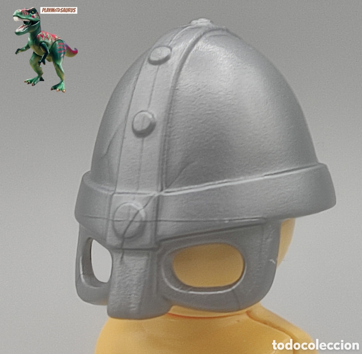 Playmobil: Playmobil casco gris yelmo proteccion ojos barbaro vikingo medieval 3150 3152 3153 5712 5723 5724