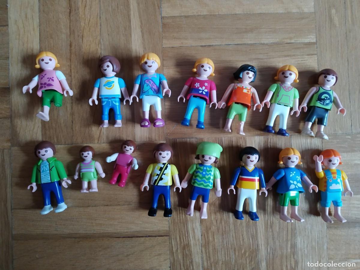 Playmobil: 15 FIGURAS PLAYMOBIL GEOBRA VARIOS A&Ntilde;OS NI&Ntilde;OS Y BEBES. VER FOTOS