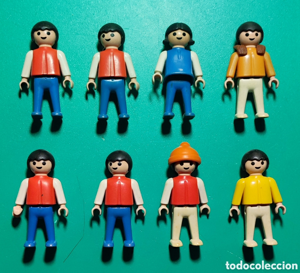 Playmobil: 8 Figuras Geobra 1981. - Foto 1