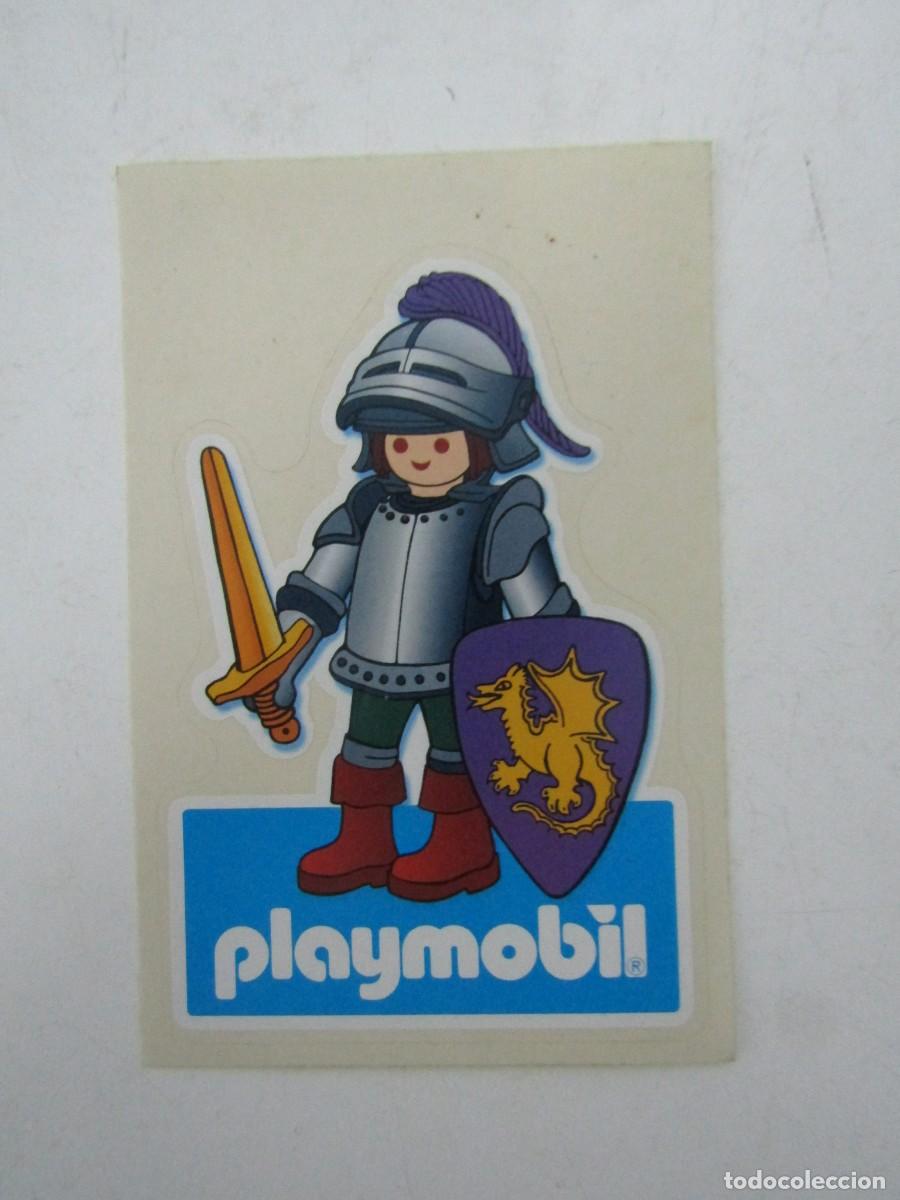 Playmobil: DIFICIL PEGATINA GUERRERO MEDIEVAL DRAGON PLAYMOBIL COLECCIONISTAS