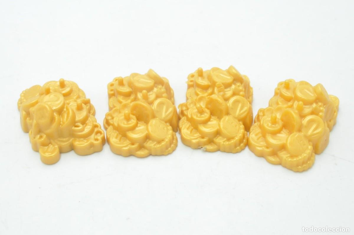 Playmobil: cj1428 PLAYMOBIL, 4 MONTONES MONEDAS
