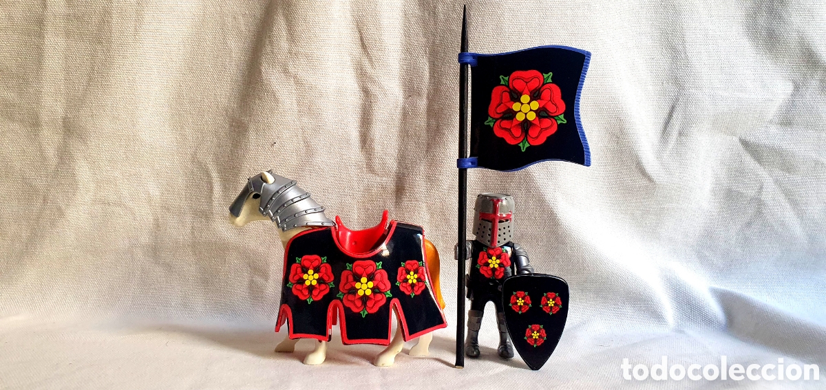 Playmobil: Playmobil Caballero Guerra de las Rosas Roja Templario cruzado Malta los cielos Teutonico 3666