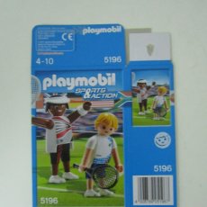 Playmobil: CAJA VACÍA JUGADORES DE TENIS OLIMPIADAS PLAYMOBIL REF. 5196