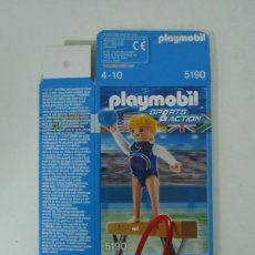Playmobil: CAJA VACÍA GIMNASTA DE ARO OLIMPIADAS PLAYMOBIL REF. 5190