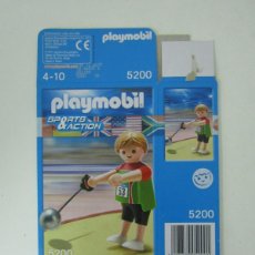 Playmobil: CAJA VACÍA LANZADOR DE PESO OLIMPIADAS PLAYMOBIL REF. 5195