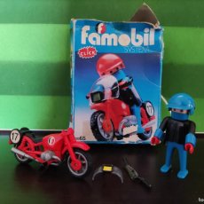 Playmobil: FAMOBIL 3565 MOTORISTA MOTO (VER FOTOS PARA VER EL ESTADO DE LA CAJA)
