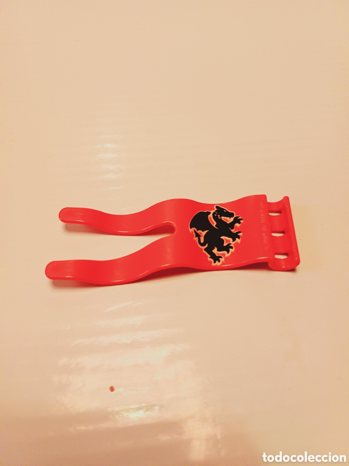 Playmobil: Pieza playmobil bandera bander&iacute;n divisa roja caballero medieval dragon