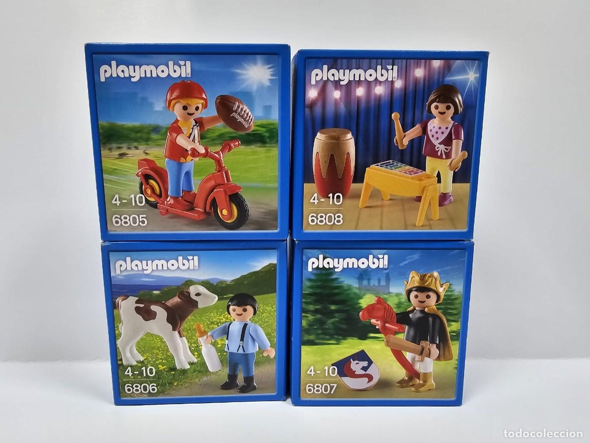 Playmobil: LOTE PLAYMOBIL EXCLUSIVO B&Eacute;LGICA, REFERENCIAS 6805 6806 6807 6808, Nuevas, selladas, sin abrir