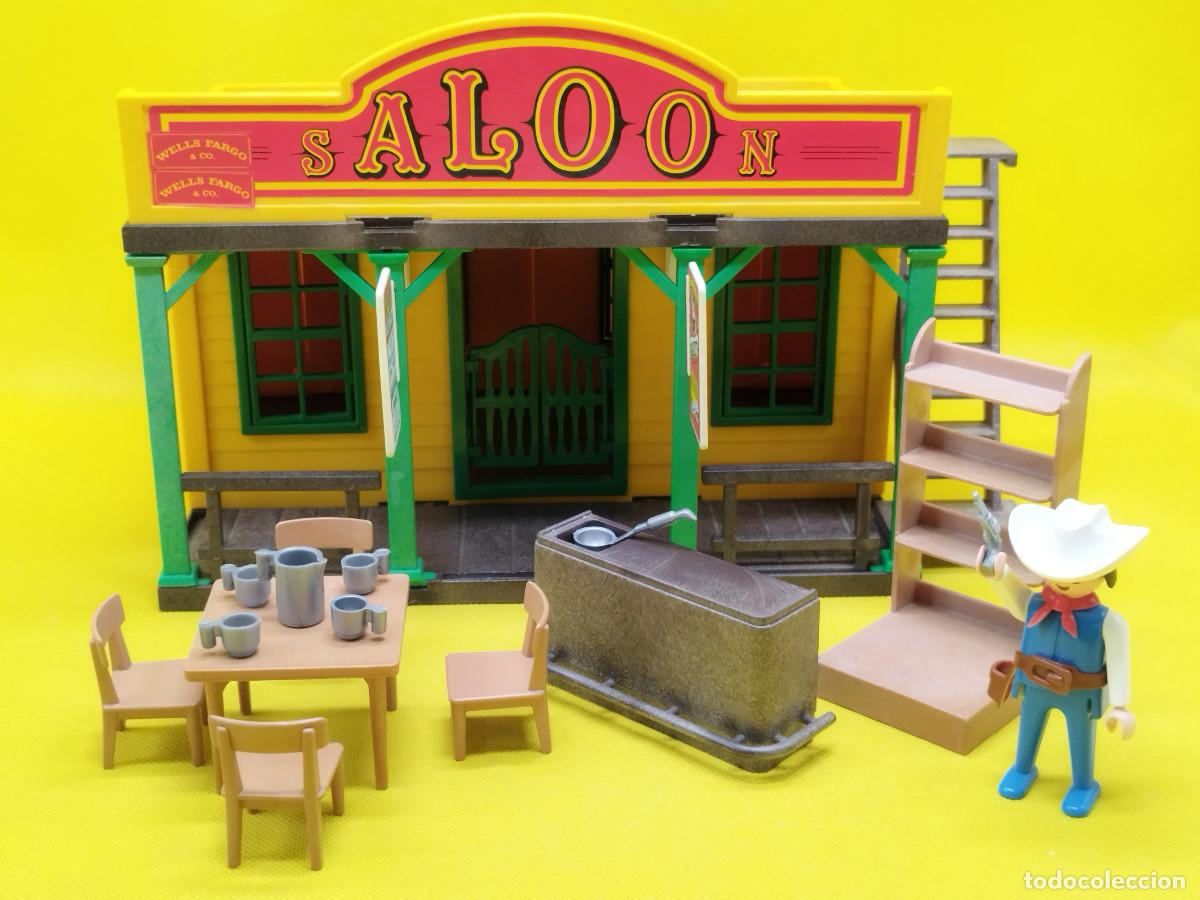 Mur De Saloon Western Far West Playmobil 3461 - Occasion, Très Bon état, Décoration Western