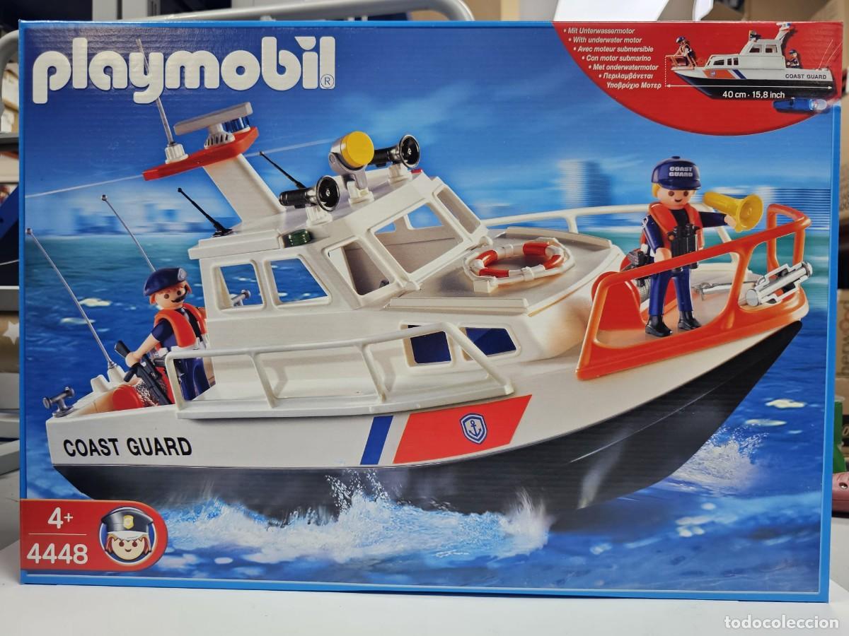 Playmobil: Playmobil - Barco de la Guardia Costera con Motor Incluido 4448. NUEVO, SIN ABRIR, CAJA PERFECTA