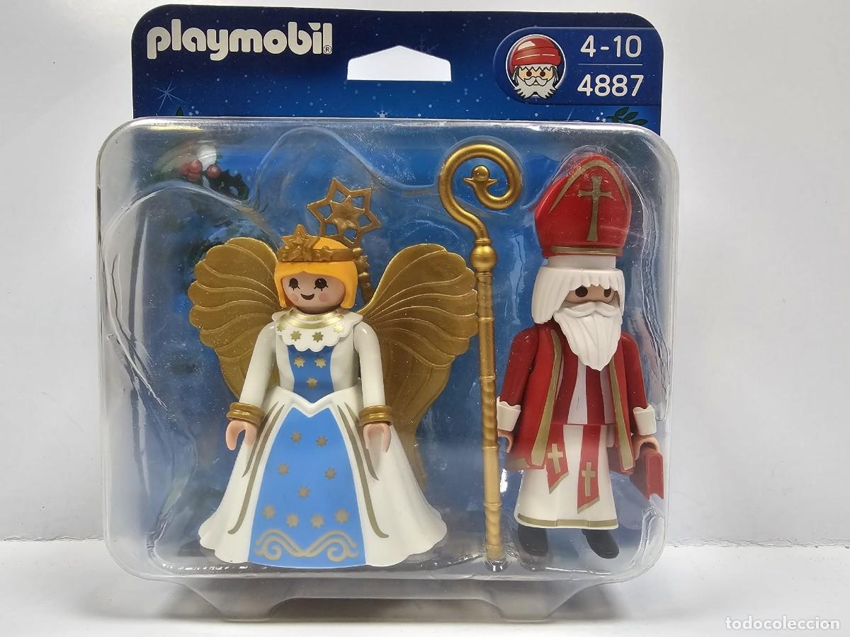Playmobil: Playmobil Duo Pack - San Nicol&aacute;s y &Aacute;ngel 4887, NUEVO.