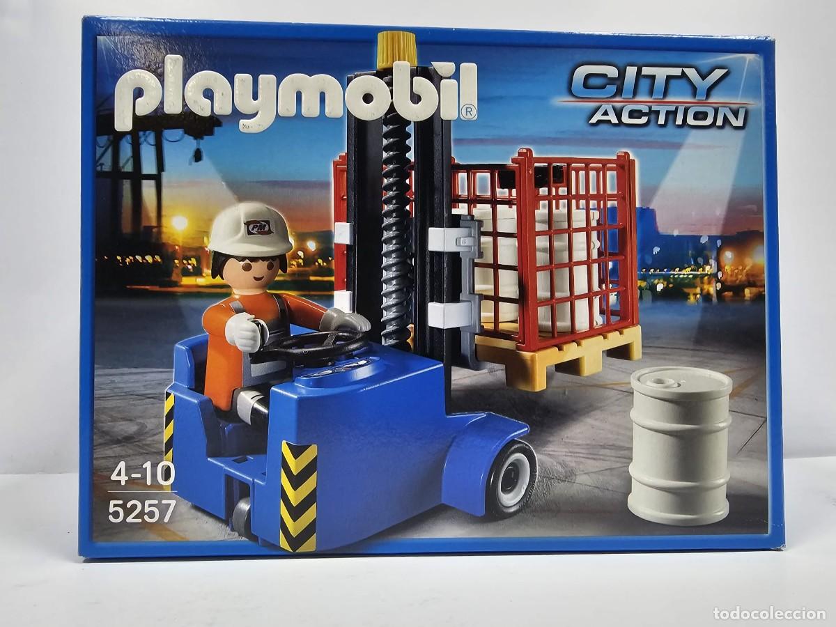 Playmobil: Playmobil - Carretilla Elevadora 5257, NUEVA, CERRADA, CAJA PERFECTA