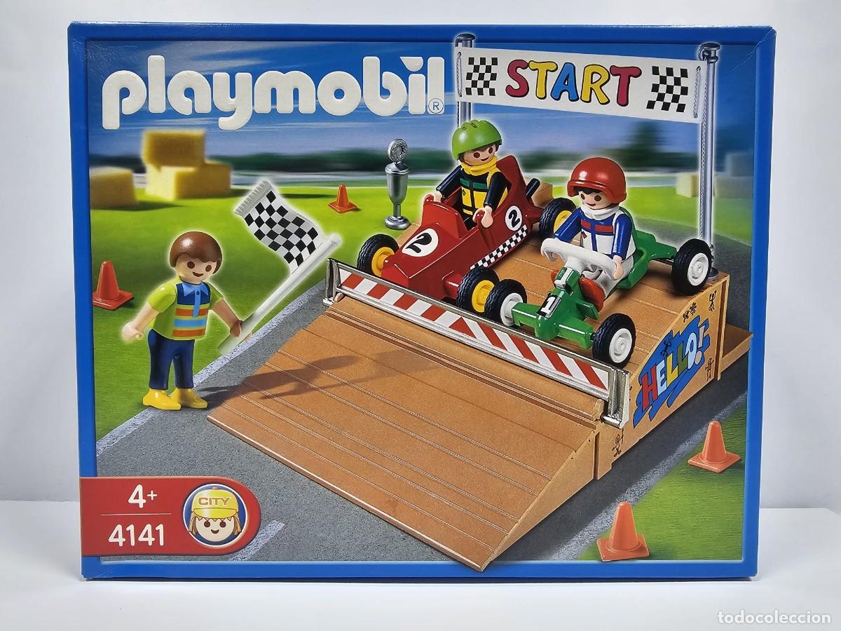 Playmobil: Playmobil - Carrera de Karts 4141 versi&oacute;n original del a&ntilde;o 2007, NUEVO, CAJA CERRADA