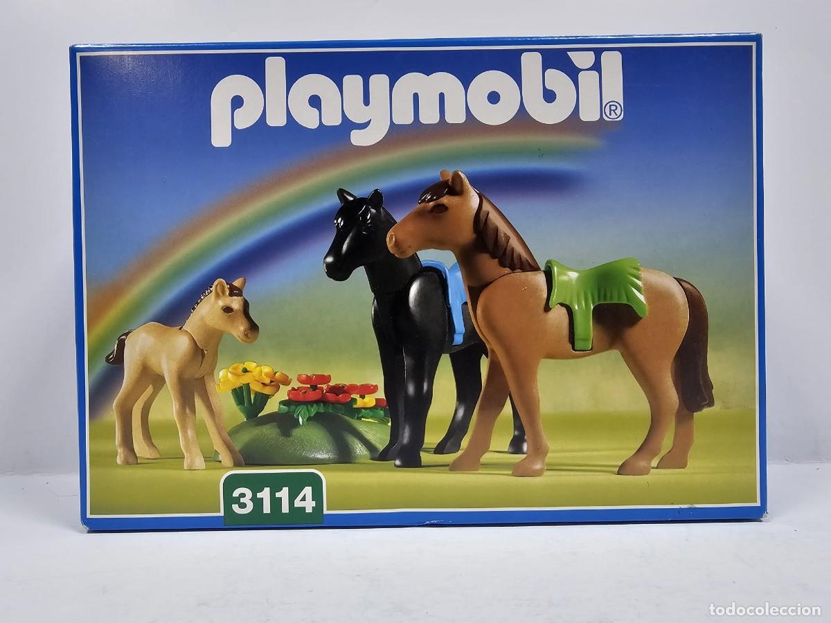 Playmobil: Playmobil - Caballos con Potro en la Pradera 3114, NUEVO, CERRADO, CAJA PERFECTA
