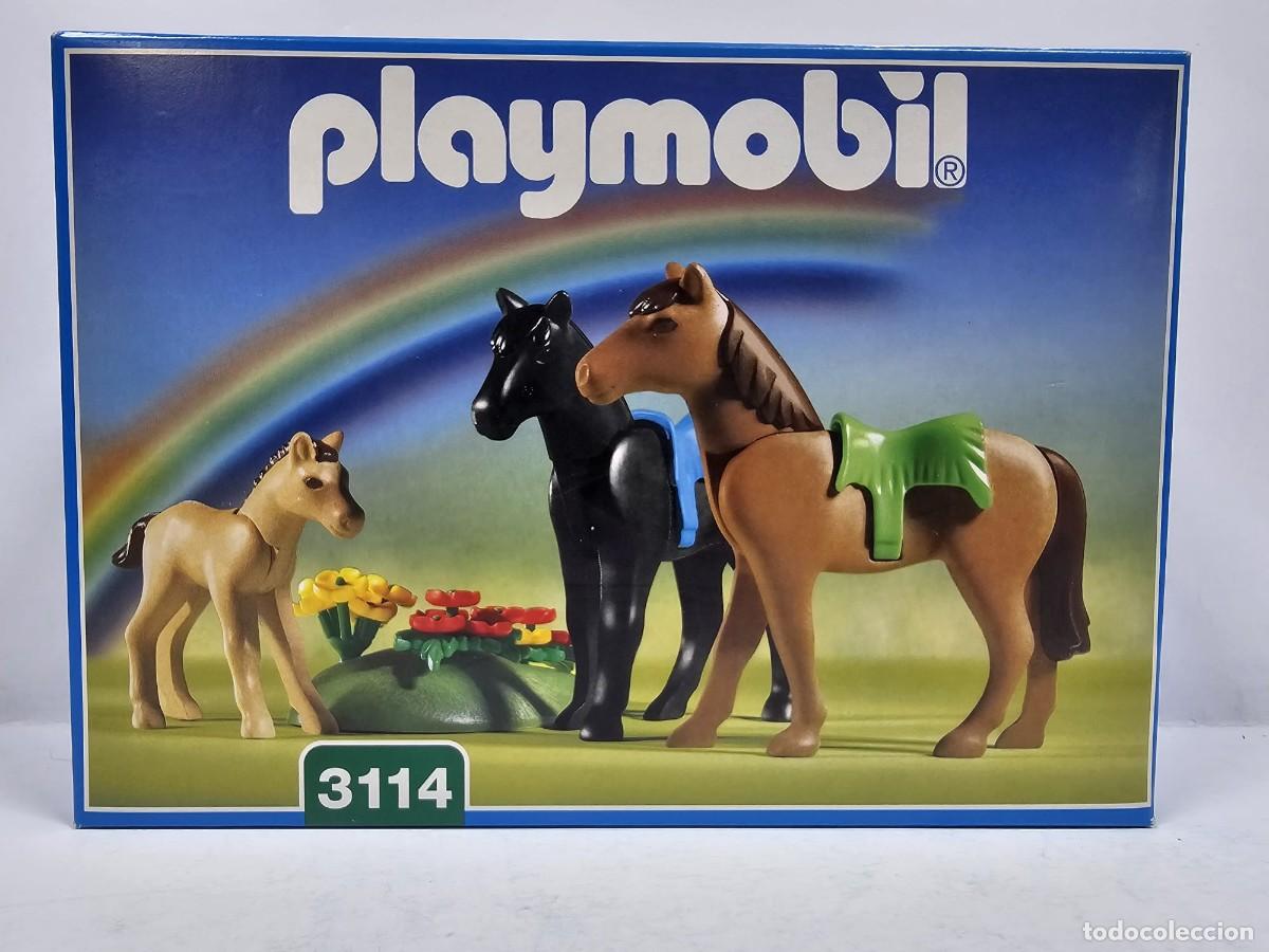 Playmobil: Playmobil - Caballos con Potro en la Pradera 3114, NUEVO, CERRADO, CAJA PERFECTA