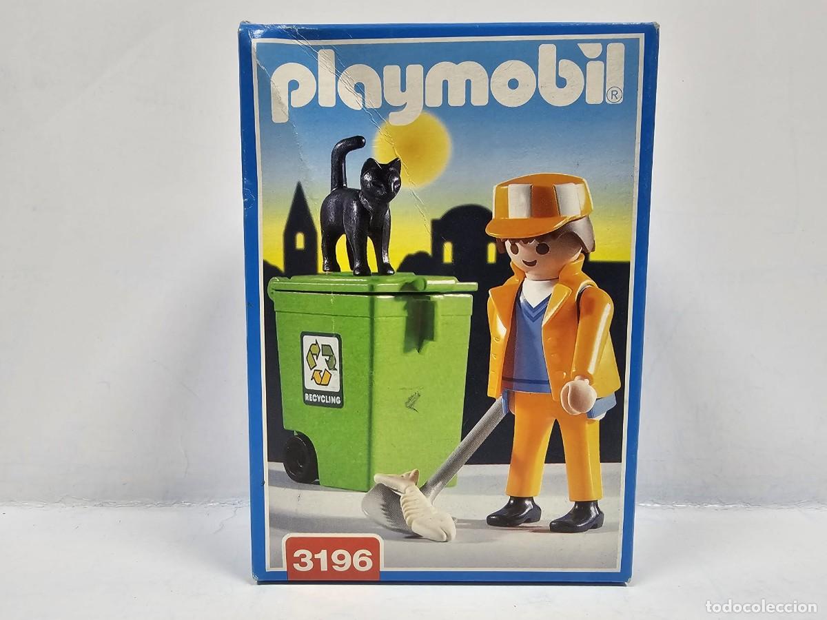 Playmobil: Playmobil - Barrendero con Cubo 3196, NUEVO CERRADO