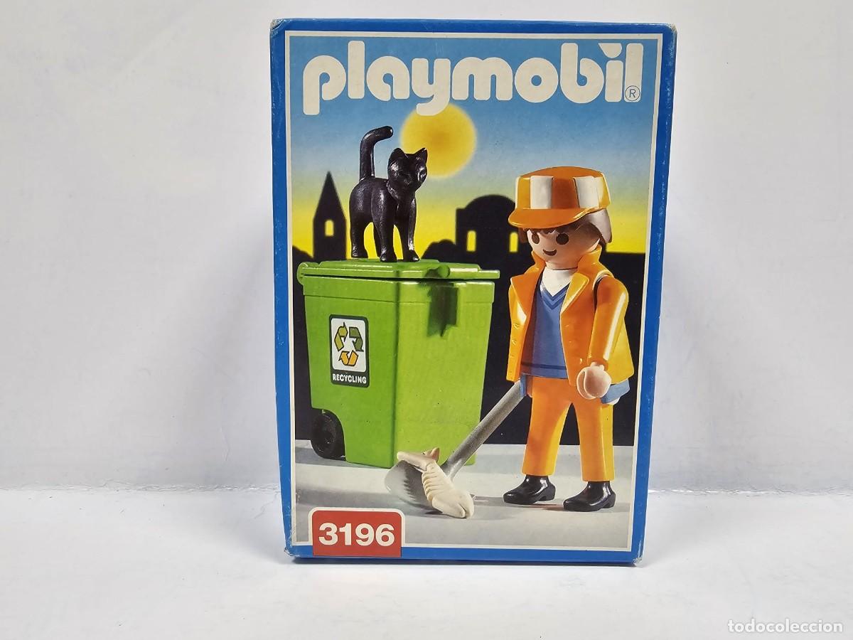 Playmobil: Playmobil - Barrendero con Cubo 3196, NUEVO CERRADO
