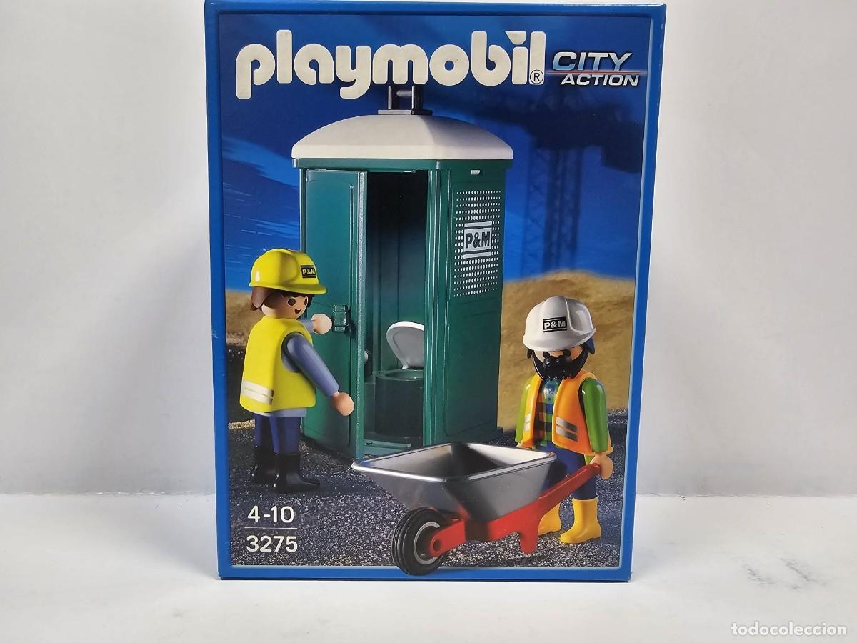 Playmobil: Playmobil - Aseo Port&aacute;til de Obra 3275, NUEVO, CERRADO, CAJA PERFECTA