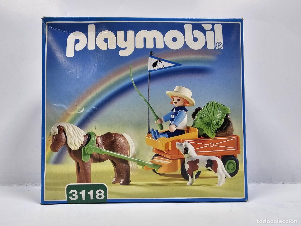 Playmobil: Playmobil - Carrito con Pony y Ni&ntilde;a 3118, NUEVO, CAJA CERRADA