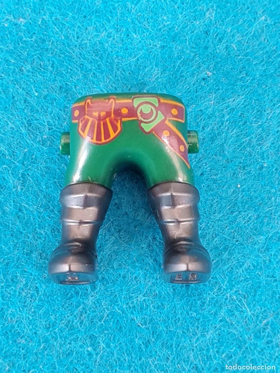 Playmobil: Playmobil piernas verde oscuro armadura antracita gordo enano serie 25 vikingos medieval elfos orcos